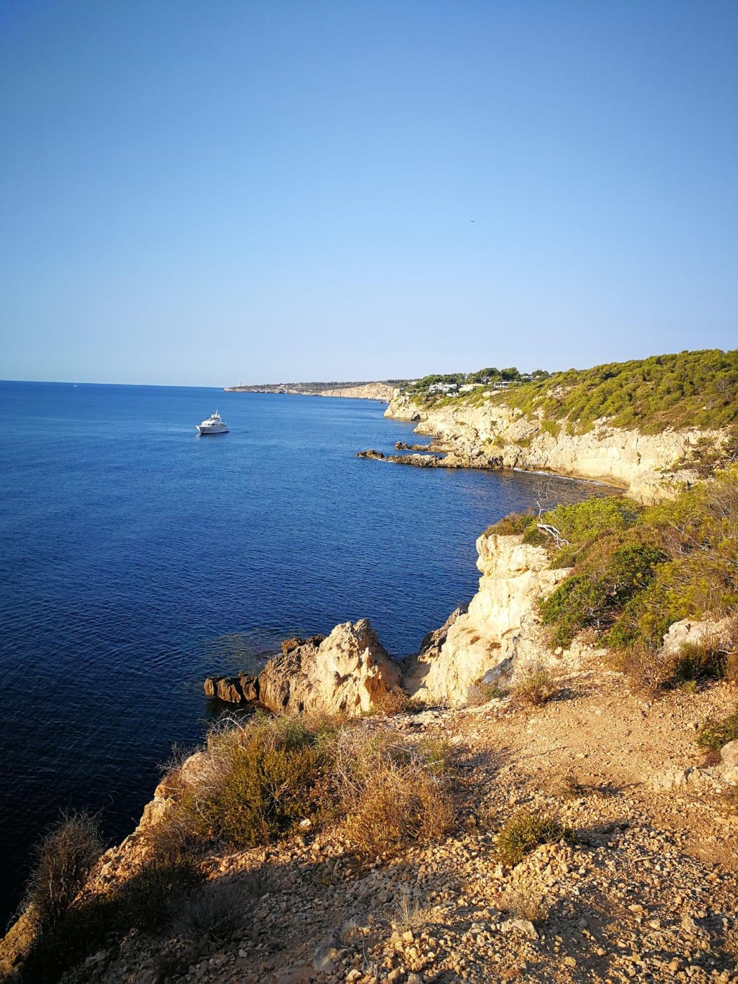 Regen über der Bucht von Palma de Mallorca